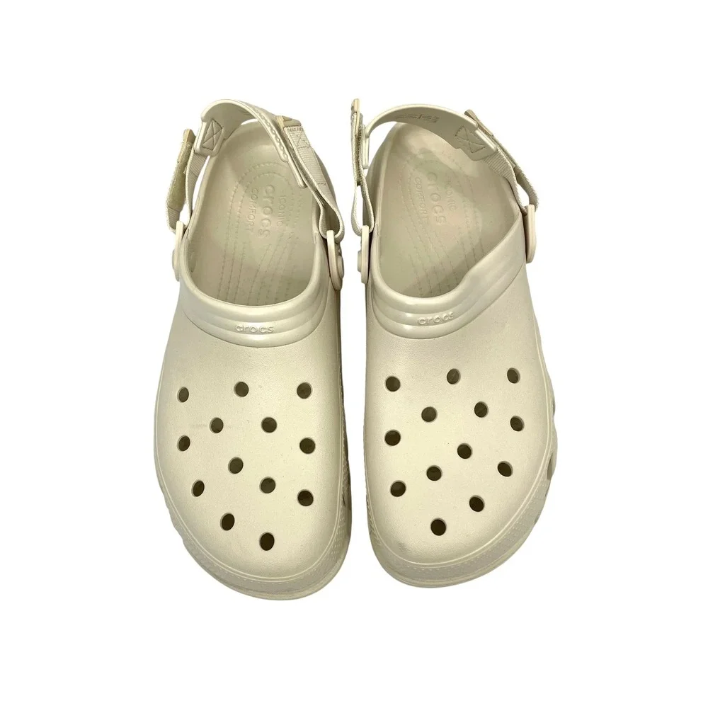 NEW Crocs Duet Max II Clogs Size 11 Mens stucco cream‎
